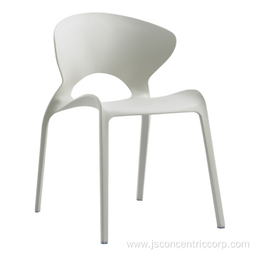 Modern design leisure stacking dining plastic chair